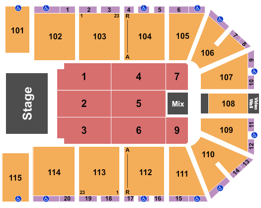 Heartland Credit Union Arena MercyMe Seating Chart